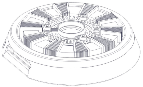 Assembled costume. SolidWorks rendering.
