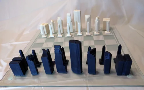 Minneapolis Skyline Chess Set